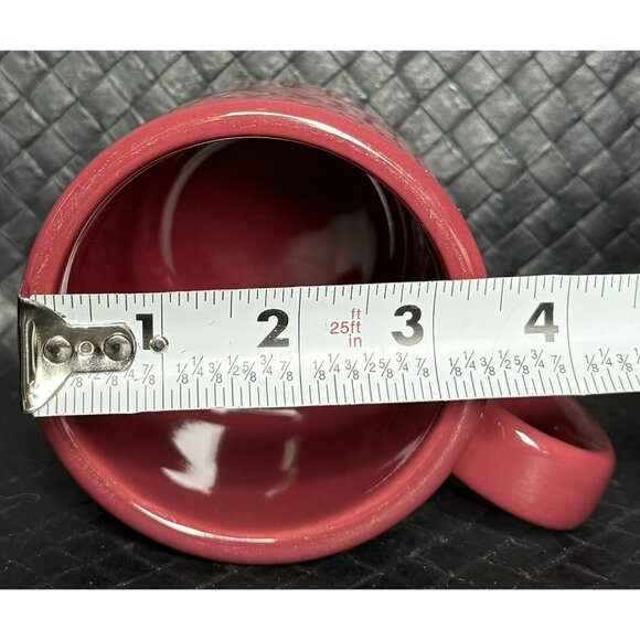 Longaberger Coffee Mugs Red Set Of 2 Ceramic - Picture 10 of 10